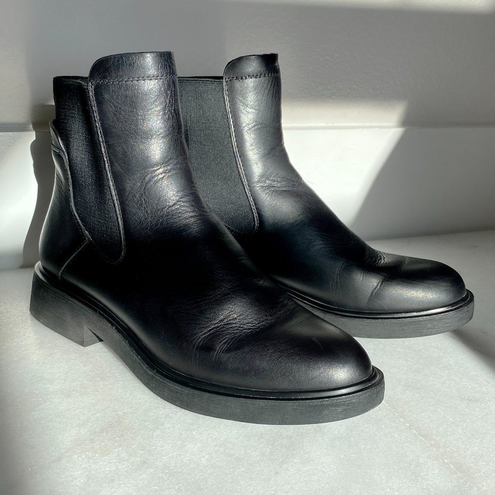 Franco Sarto - Pull on Black Chelsea Boots